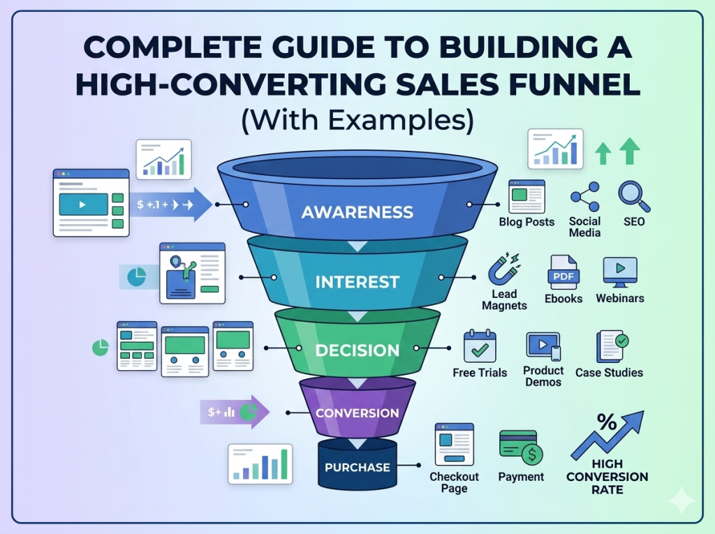 Complete Guide to Building a High-Converting Sales Funnel (With Examples)