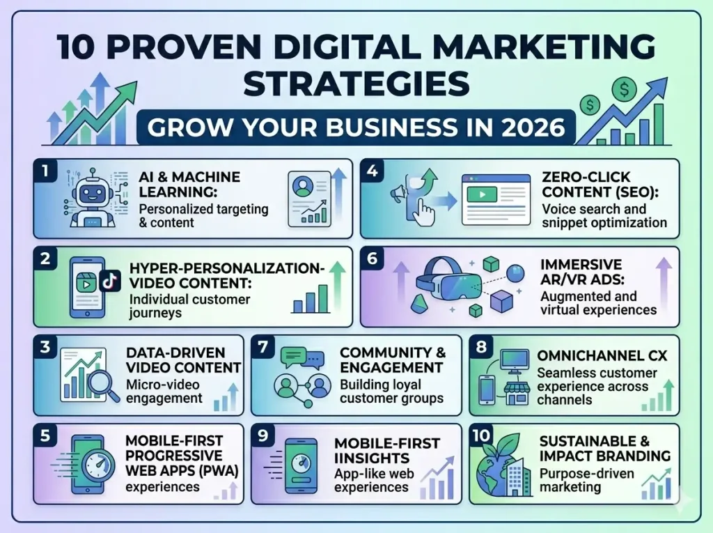10 Proven Digital Marketing Strategies to Grow Your Business in 2026